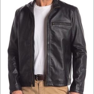 Cole Haan Lamb skin leather jacket